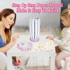 aphpaio Pink Vase for Flower Sets 10347, 10280, 10328, 10342, Perfect for Displaying Artificial Flowers, Valentine's Day for Women, Girls, and Adults (Vase Only) view 4