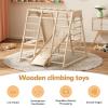 feneihe Indoor Playground, 9-in-1 Indoor Jungle Gym, Baby Jungle Gym Indoor with Slide, Climbing Rock, Swing, Crawling Ladder Perfect for Active Fun & Skill Development, Best Gift for Ages 3-8 Multic view 2