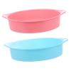 Abaodam 2pcs Soil Sieve Mesh Garden Soil Sifter Plastic Sifting Pans Multi-use for Gardening Easy-Clean view 1
