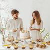 110PCS Party Chocolate Decoration Set with Gold Goal Posts Gold Candle and Golden Wings Cupcake Toppers Wings Chocolate Decoration for Birthday Theme Party Supplies view 3
