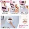 GLACER Play Kitchen, Corner Toy Kitchen w/Sound & Light, Washing Machine, Coffee Maker, Oven, Sink, Storage Shelf, Cook Accessories, Pretend Kids Kitchen Playset, Gift for Boys Girls Aged 3+ (Pink) view 4