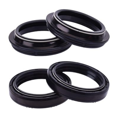 YuOdZe 43x53x9.5/11 Front Fork Suspension Damper Oil Seal 43 53 Compatible with 125 200 RC125 RC200 RC250 Motorcycle(2pcs Seal 2pcs Cover)