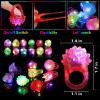 Mikulala 90 Pack Light Up Rings Party Favors for Kids, Glow in The Dark Party Supplies, Goodie Bag Stuffers Classroom Prizes, Carnival Concert Gifts Rave Accessories view 3