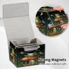 GYSYSQSH Card Deck Box for MTG, PU Leather Microfiber Lining Trading Card Storage Case Fits 100+ Sleeved Cards Strong Magnet Cover Holder for Magic Commander TCG CCG, Mushroom Frog view 4