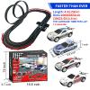 AGM MASTECH Slot Car Race Track Set, High Speed Series Tram Dual Track Set with 4 Licensed Racing Slot Cars, 2 Hand Controls, Track Parts and Lap Counter view 3