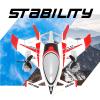 FLYCOLOR QIDI 570 RC Airplane 2.4Gh 6CH RC Glider Fixed Wing Aircraft 3 Flight Models Brushless RC Helicopters Vertical Takeoff RC Glider (Red) view 4