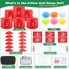 Backyard Golf Game, Portable 6 Hole Outdoor Golf Course for Indoor & Outdoor Play, Yard Golf Practice Game Gifts for Family and Adults, Lawn Beach Yard Park Golfgame for Adults - No Clubs view 2