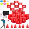 Backyard Golf Game, Portable 9 Hole Outdoor Golf Course for Indoor & Outdoor Play, Yard Golf Practice Game Gifts for Family and Adults, Lawn Beach Yard Park Golfgame for Adults - No Clubs view 1