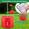 Backyard Golf Game, Portable 9 Hole Outdoor Golf Course for Indoor & Outdoor Play, Yard Golf Practice Game Gifts for Family and Adults, Lawn Beach Yard Park Golfgame for Adults - No Clubs view 4