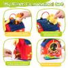Koty Baby Toys 6-12 Months, Montessori Sensory Toys, My First Farm House Toy with 6 Stuffed Animals,Rotating Windmill & Sunflower Crinkle, Rattle, Fun Mirror Fine Motor Skills Development,Baby Gift view 3