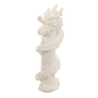 LUOZZY 1pc Mini Architectural Landscape Sculpture White Model Sand Table for Education Planning Creative Display Design Art Craft