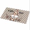 Indoor Doormat Farm Gnome Coffee Day Beans,Shaggy Floor Mat with Non-Skid Backing Classic Brown Buffalo Plaid,Machine Washable Plush Area Rug Carpets for Kitchen Nursery Bedroom view 2