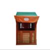 Eco-Friendly Outdoor Wooden 4-in-1 Game House for Kids Garden Playhouse with Different Games on Every Surface,Solid Wood,61.4" Lx45.98 Wx64.17 H view 4