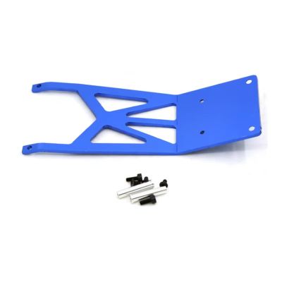 for Traxxas for Raptor for Slash 2WD for Slash for VXL for Slash 1/10 RC Metal Front Skid Plate Skidplate RC Car Upgrade Parts RC Car Repair Kit(Blue)