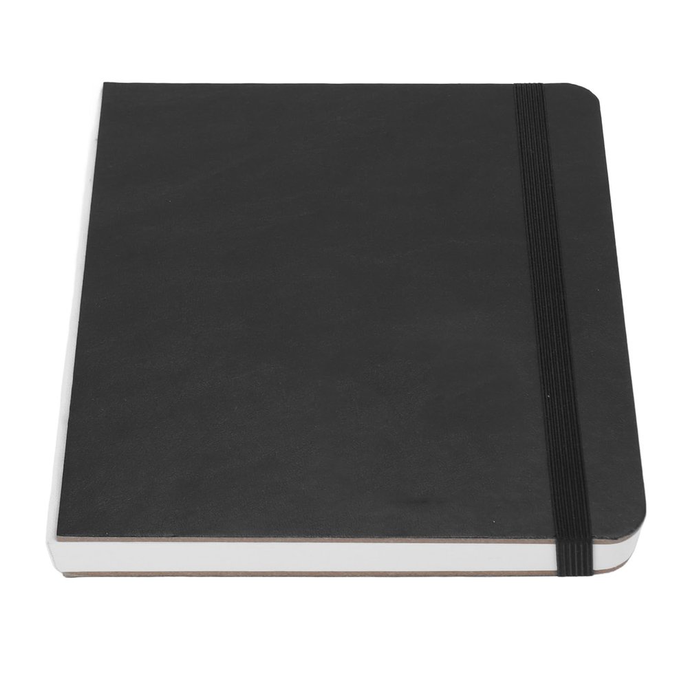 Yosoo Watercolor Drawing Pad, 30 Sheets 300GSM Sketch Pigment Pape Daily and Travel Use 15x15cm Colored Pencil Pen Ink Charcoal (Black)
