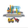 Hape Repair and Washing Station - Workshop and Car Wash Toy for Children, Lifting Platform, Tow Truck, Vehicles, Railway Accessories, Role Play for Children from 3 Years view 1