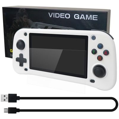 15000+ Games Retro Handheld Console, HD Gaming Controller, TV Home Arcade, 64GB Storage, 4.3-Inch Display, Multiple Emulators for PS1, for N64, Supports HDMI Output(White),Updated by Loner