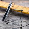 10-Holes Harmonica Support, Harmonica Holder Neck Hands, Adjustable Harmonica Clamp, with Anti-Scratch Felt Pads to Protector Harmonica, Neck Rack Stand Support Accessory for Musicians view 2