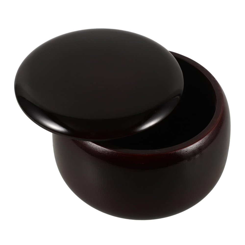 Abaodam Go Chess Storage Case Antidrop Protection Capacity Bamboo Chess Jar Baduk Gobang Organizer Lid