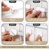 6 Pack Child Proof Cabinet Locks - No Screws & Magnets Needed - Cabinet Locks Baby Proofing with Strong 3M Adhesive Latches for Drawers, Furniture, Ovens, Toilet Seats, Trash Cans, Microwaves (White) view 3