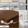 6 Pack Child Proof Cabinet Locks - No Screws & Magnets Needed - Cabinet Locks Baby Proofing with Strong 3M Adhesive Latches for Drawers, Furniture, Ovens, Toilet Seats, Trash Cans, Microwaves (White) view 4