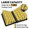 16 Pocket Card Binder,1280 Pockets Ringless Trading Card Binder,Premium Zipper Card Album Folder for TCG,MTG,Game&Sports Cards(BLACK) view 2