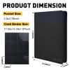 16 Pocket Card Binder,1280 Pockets Ringless Trading Card Binder,Premium Zipper Card Album Folder for TCG,MTG,Game&Sports Cards(BLACK) view 3