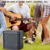Karaoke Speakers, Portable Mini Karaoke Machine Bluetooth Speaker with 2 Wireless Microphones for Home Party Camping view 4