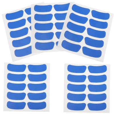 50 Sheets of Blue Athletic Eye Stickers PVC, Cleanable Removable
