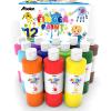 ABEIER Washable Finger Paint Bulk Pack for Toddlers, Safe Non-Toxic, 12 Vibrant Colors (8.45 Fl oz), Baby Safe Paint for Hand and Feet, Mess Free Art Supplies for Kids, Ages 1-3 4 5 6+ view 1