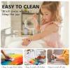 ABEIER Washable Finger Paint Bulk Pack for Toddlers, Safe Non-Toxic, 12 Vibrant Colors (8.45 Fl oz), Baby Safe Paint for Hand and Feet, Mess Free Art Supplies for Kids, Ages 1-3 4 5 6+ view 4