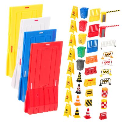 CORHAD Mini Traffic Sign Toy Educational Road Sign Model Simulation Road Toys Boys and Girls