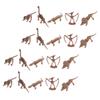 BRIGHTFUFU 24Pcs Mini Dinosaur Figurines Creative Educational Playthings for Assorted Styles for Playtime Learning Imaginative Fun view 1