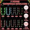 20 PCS Light up Christmas Necklaces, Xmas Party Accessories of 10 Kinds, 3 Glow Modes Christmas Light Necklace party Favors, Multi-color Xmas Light Necklace for FestiveTheme Ugly Sweater Supplies view 2