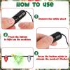 Christmas Party Accessories, 12PCS Christmas Light Necklace, Christmas Favors Colorful Bulbs, 3 Modes Light Up Christmas Necklace Santa Claus Christmas Trees Snowmen Christmas Necklaces Adults view 3