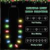 8 Pack Christmas Necklace Lights, 12 Glowing Bulbs Christmas Accessories with 3 Modes, Colorful Christmas Necklace, LED Xmas Party Favors for Ugly Sweater Contest Family Reunion Holiday Celebrations view 2