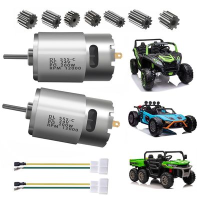 2PCS 24V RS555 12000 RPM Electric Drive Motor for Power Wheels Motor Upgrade,30V 36V High Speed Engine for Kids Ride on Toys Car Replacement Parts