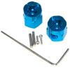 54610 Wheel Hex Clamp Compatible with 1/10 Tamiya WR GF G6 Series WR02 GF01 G601 Upgrade Rc Car Aluminum Alloy 12mm Wheel Hex Hub Adapter Part Replacement(Blue) view 1