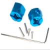 54610 Wheel Hex Clamp Compatible with 1/10 Tamiya WR GF G6 Series WR02 GF01 G601 Upgrade Rc Car Aluminum Alloy 12mm Wheel Hex Hub Adapter Part Replacement(Blue) view 4