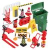 Abaodam 1set Miniature Traffic Cones and Road Sign Playset Educational Simulation Props for Boys and Girls Encourages Traffic Safety Awareness and Learning for Classroom and Sand Table view 1