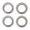 Drfeify 4Pcs RC Car Ball Bearings, 6046 Metal Double Rubber Sealed Bearing Kit for SCY 16101 16102 16103 16201 Upgrade Parts view 2