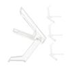 Abaodam 4pcs Clear Flexible Action Figure Display Stands for Dolls and Model Toys Versatile Base Holder for Showcasing Figures Easy Assembly and Smooth Finish view 1