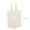 BIUDECO Portable Wet Wipe Dispenser Bag Reusable Travel Wipe Pouch with Cute Embroidered Bunny Design for Parents The Go Reduces Waste view 3