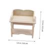 BCOATH Miniature Wooden Desk for Dollhouse Simulation Furniture Scale Creative Design Wooden Material for Mini Furniture Decoration and Cozy Atmospheres view 2