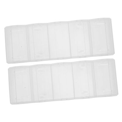 Abaodam 2pcs Poker Chip Holder Coin Organizer Plastic Poker Chips Case Portable Box Tray