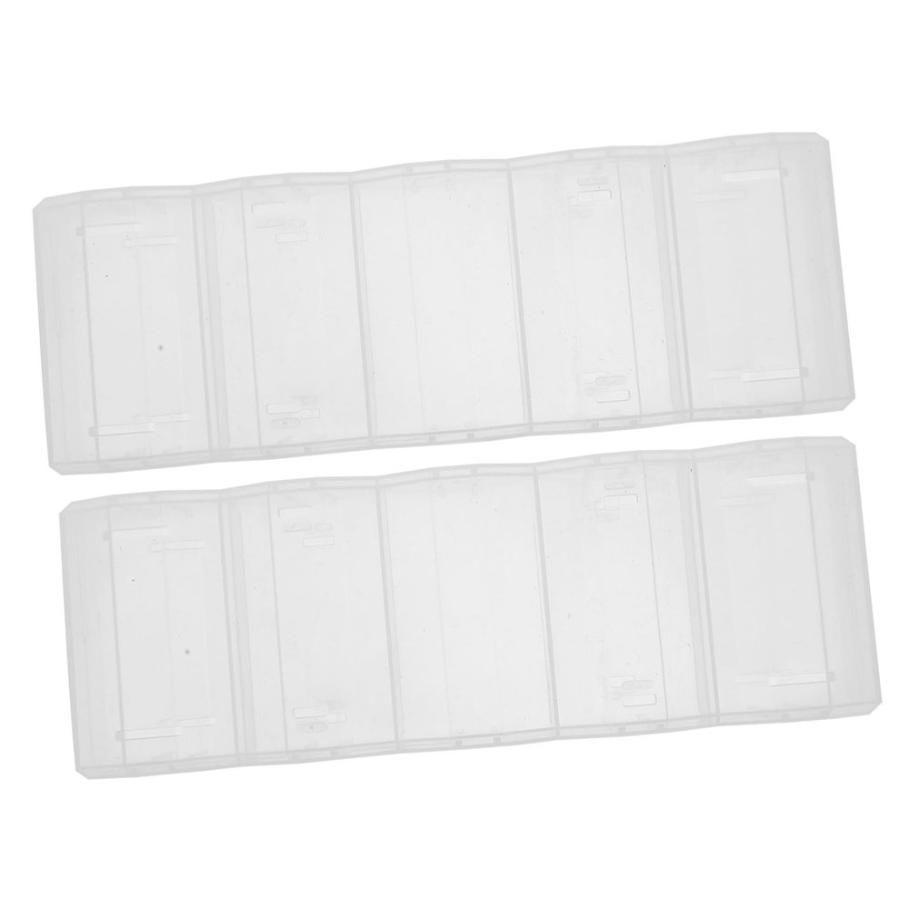 Abaodam 2pcs Poker Chip Holder Coin Organizer Plastic Poker Chips Case Portable Box Tray