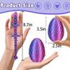 Ivrmtal 4PCS 3D Printed Dragon Eggs with Dragon Inside, 3D Printing Animals Fidget Dragon Toys for Kids & Adults Articulated Crystal Dinosaur Eggs Easter Basket Stuffers Easter Eggs for Kids view 4
