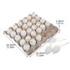 WESIEVYA 1set Easter Decorating Kit Smooth Simulation Eggs Paper Holders for Boys and Activities for Easter Parties and Art Projects view 2