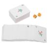 Abaodam 1set Portable Cartoon Chinese Mahjong Playing Cards Dice Mini Home Mahjong Card Game Travel-Friendly Deck for Family and Friends view 1