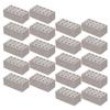 BAZEITFLOW 30pcs Miniature Bricks for Crafts and Landscaping Tiny Building Blocks for Projects Realistic Fake Brick Decor for Model Building and Dollhouses view 1